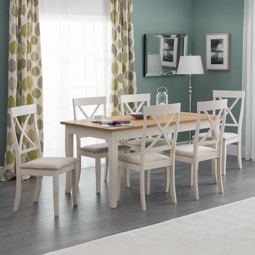 Davenport Ivory 6 Seater Dining Table with 6 Chairs