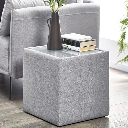 Rohe Glass Top Lamp Table