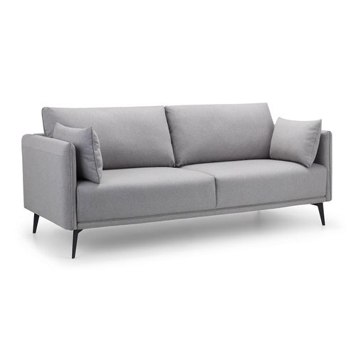 Rohe Grey Fabric 3 Seater Sofa