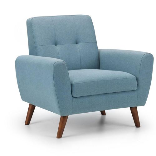 Monza Blue Fabric Armchair