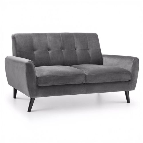 Monza Grey Fabric 2 Seater Sofa
