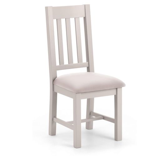 2 x Richmond Grey Slatted Back Dining Chair