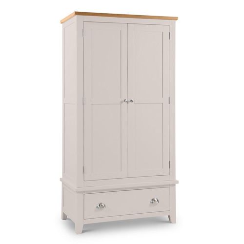 Richmond Grey 2 Door 1 Drawer Double Wardrobe