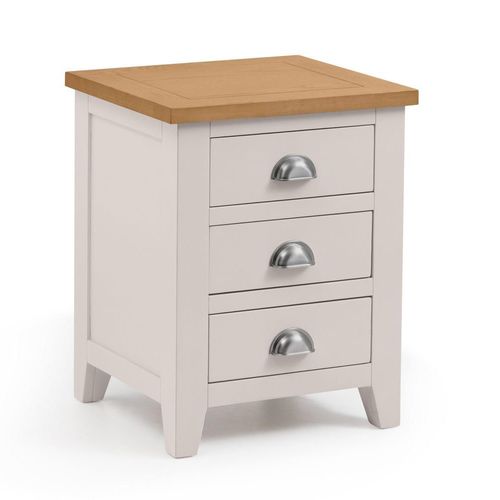 Richmond Grey 3 Drawer Bedside Cabinet