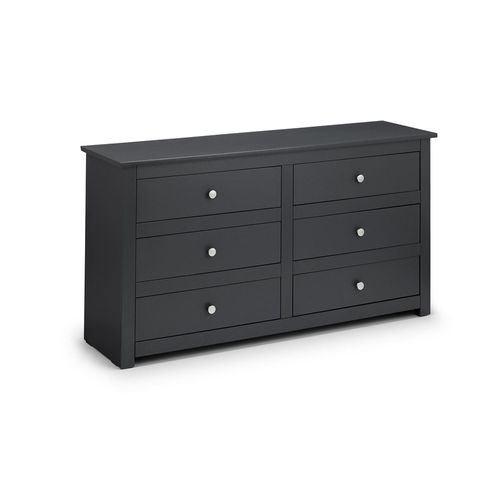 Radley Dark Grey 6 Drawer Wide Chest