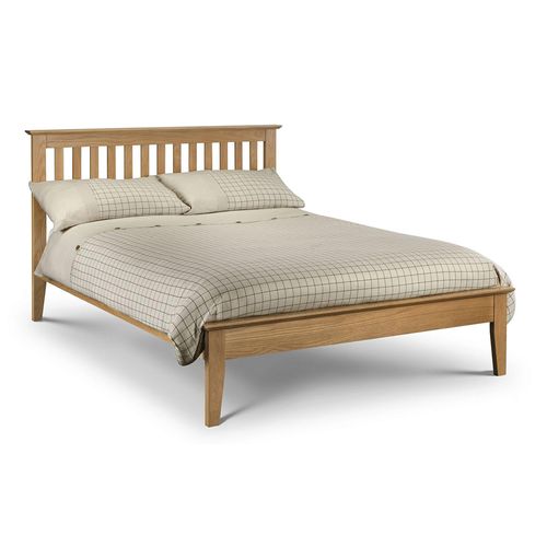 Salerno Oak Slatted Bed - Sizes Available