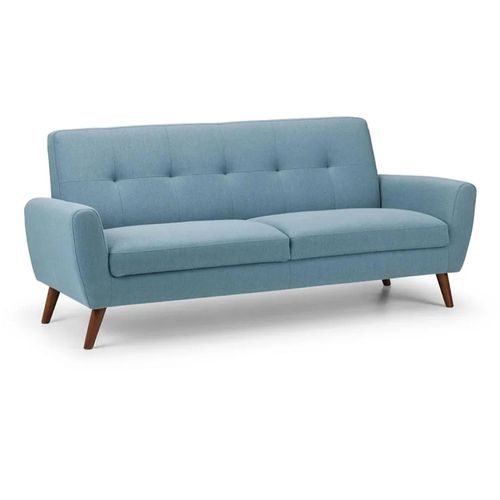 Monza Blue Fabric 3 Seater Sofa