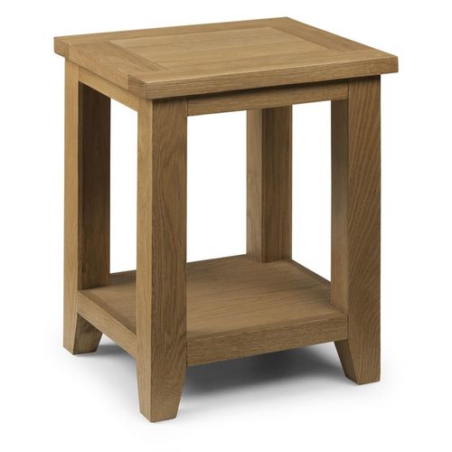 Astoria Oak Lamp Table with Shelf