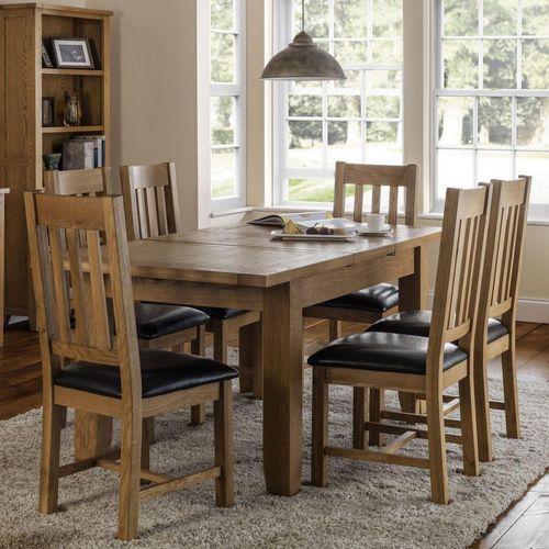 Astoria Oak 4-6 Seater Extending Dining Set - 4/6 Chairs Option Available