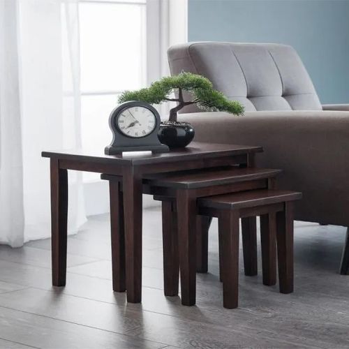 Cleo Mahogany Nest of 3 Tables