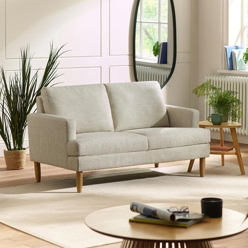 Daisy Beige Pearl Barley Fabric 2 Seater Sofa