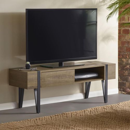 Troy Rustic Wood Effect 1 Drawer TV Unit