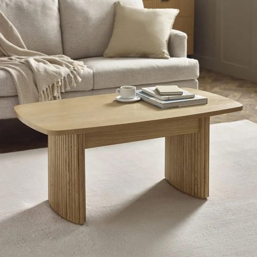 Louis Fluted Light Oak Effect Coffee Table