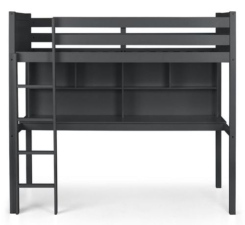 Titan Dark Grey High Sleeper Bed