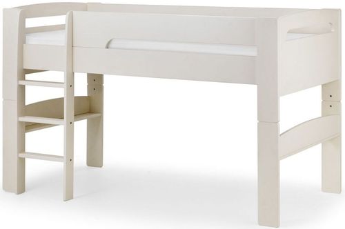 Pluto White Kids Midsleeper Bed