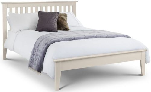Salerno Shaker Ivory Slatted Bed - Sizes Available