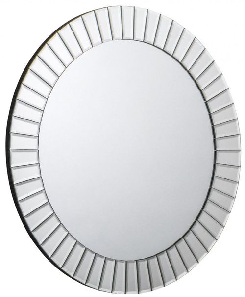 Sonata Silver Round Wall Mirror