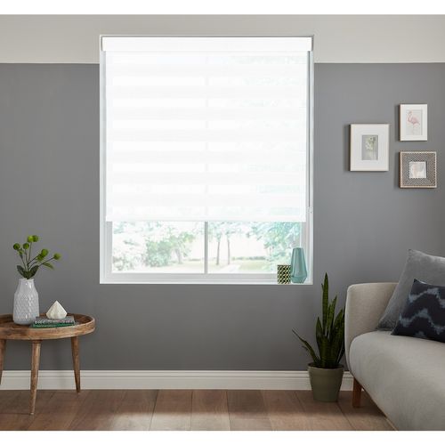 Rattan White Fifty50 Blinds