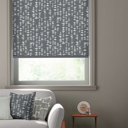 MissPrint Ditto liquorice Roller Blind