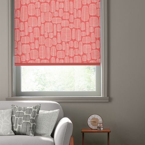 MissPrint Little Trees Chilli Roller Blind