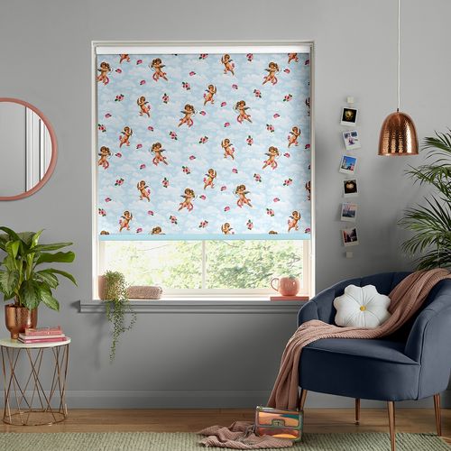 Skinny Dip Cherubs Sky Roller Blind