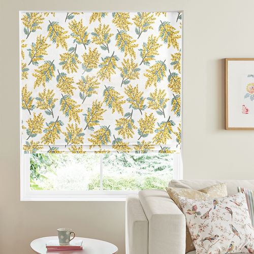Cath Kidston Mimosa Flower Citrine Roman Blind