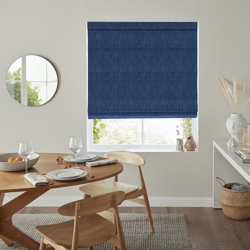 Foden Indigo Roman Blind
