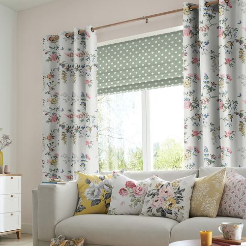 Cath Kidston Birds and Roses Multi Curtain