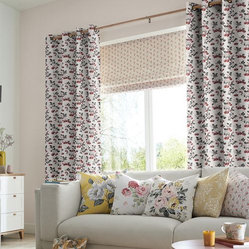 Cath Kidston Cherry Sprig Red Curtain