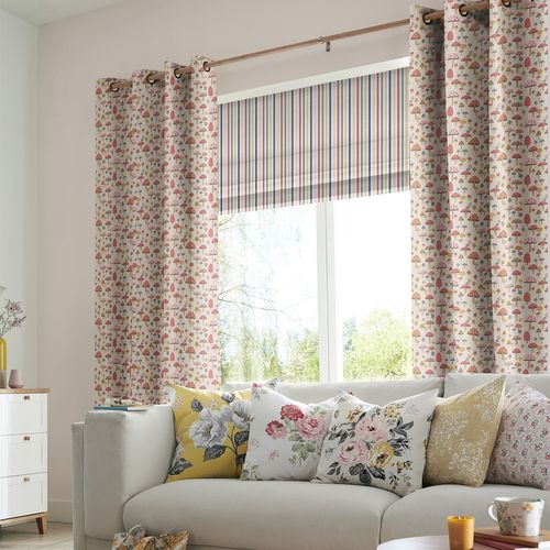 Cath Kidston Mini Mushrooms Multi Curtain
