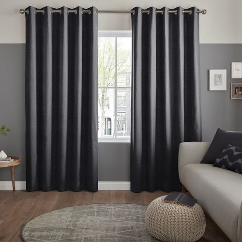 Jenson Charcoal Curtain