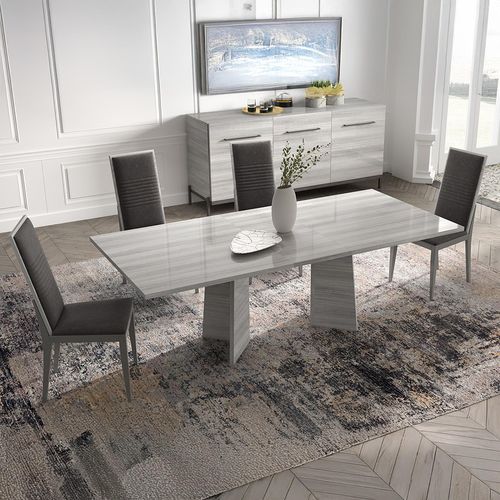 Mia Grey Italian 6-8 Seater Extending Dining Table