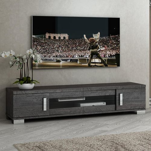 Status Sarah Day Grey Birch Italian 202cm TV Unit with 4 Sliding Door