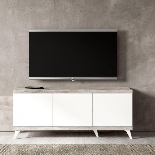 Modern Treviso White Italian 151cm Storage TV Unit
