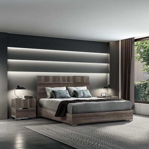 Dea Vintage Oak Italian Bed - Sizes Available