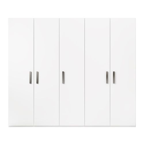 Modern Mara White Italian 5 Door Wardrobe
