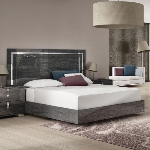 Sarah Grey Birch Italian Bed - Sizes Available
