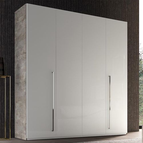 Modern Treviso White Italian 4 Door Wardrobe