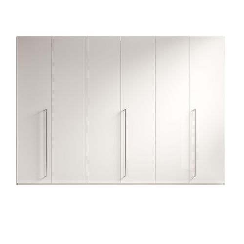 Modern Treviso White Italian 6 Door Wardrobe