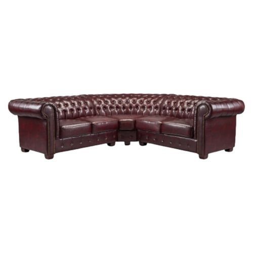 Chesterfield Oxblood Red Large Corner Sofa