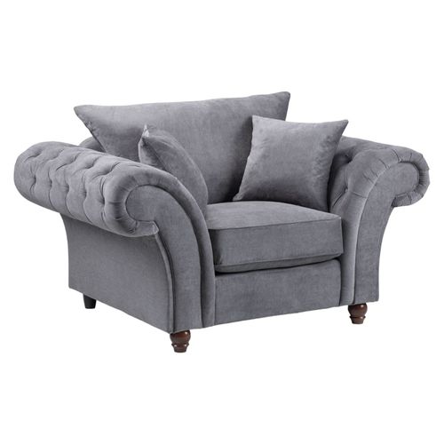 Windsor Fullback Grey Armchair