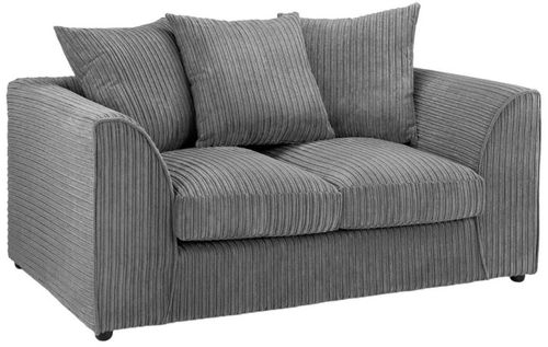 Harley Jumbo Grey 2 Seater Sofa