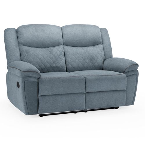 Myra Grey Fabric Recliner 2 Seater Sofa