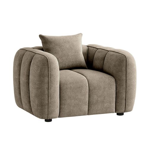 Venice Mocha Fabric Armchair