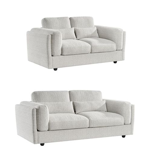 Bari Beige Fabric 3+2 Seater Sofa Set