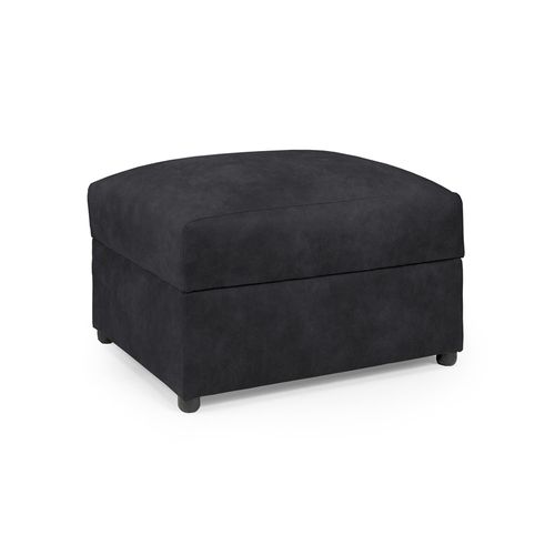 Oakland Charcoal Fabric Storage Footstool