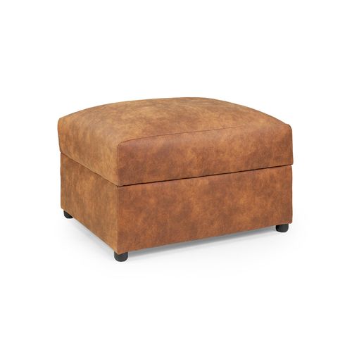 Oakland Tan Fabric Storage Footstool