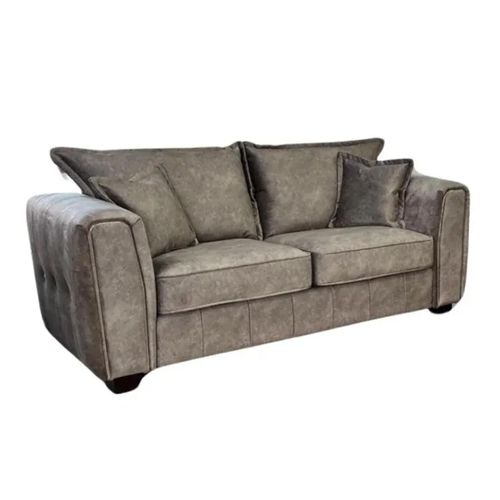 Serena Mocha Brown Fabric 3 Seater Sofa