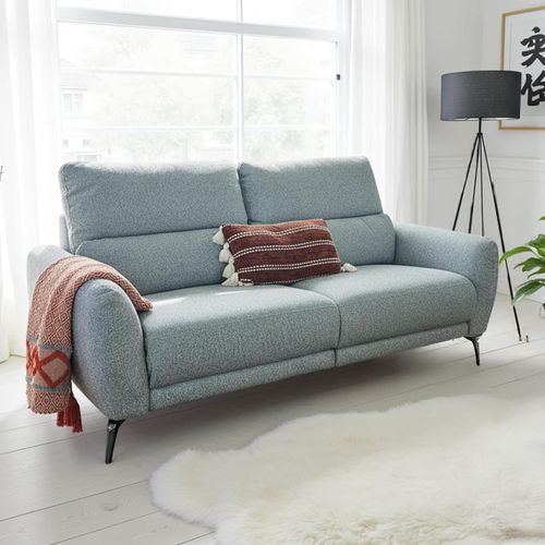 Sorrento Grey Fabric 3 Seater Electric Recliner Sofa