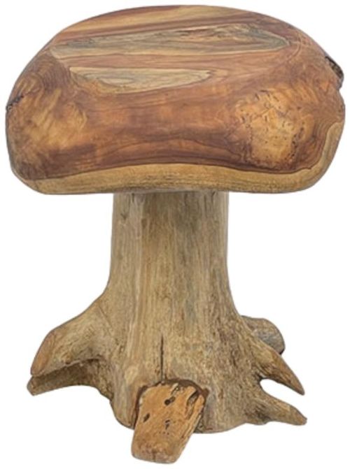 Teak Root Mushroom Rounded Stool